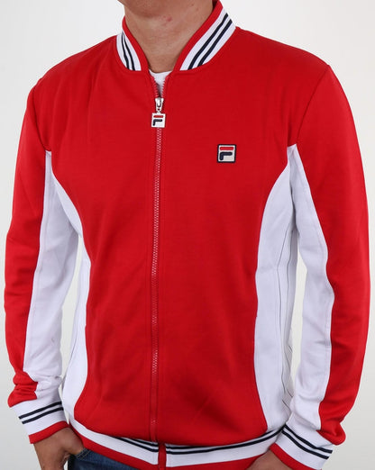 Fila Vintage Settanta Track Top Red - White
