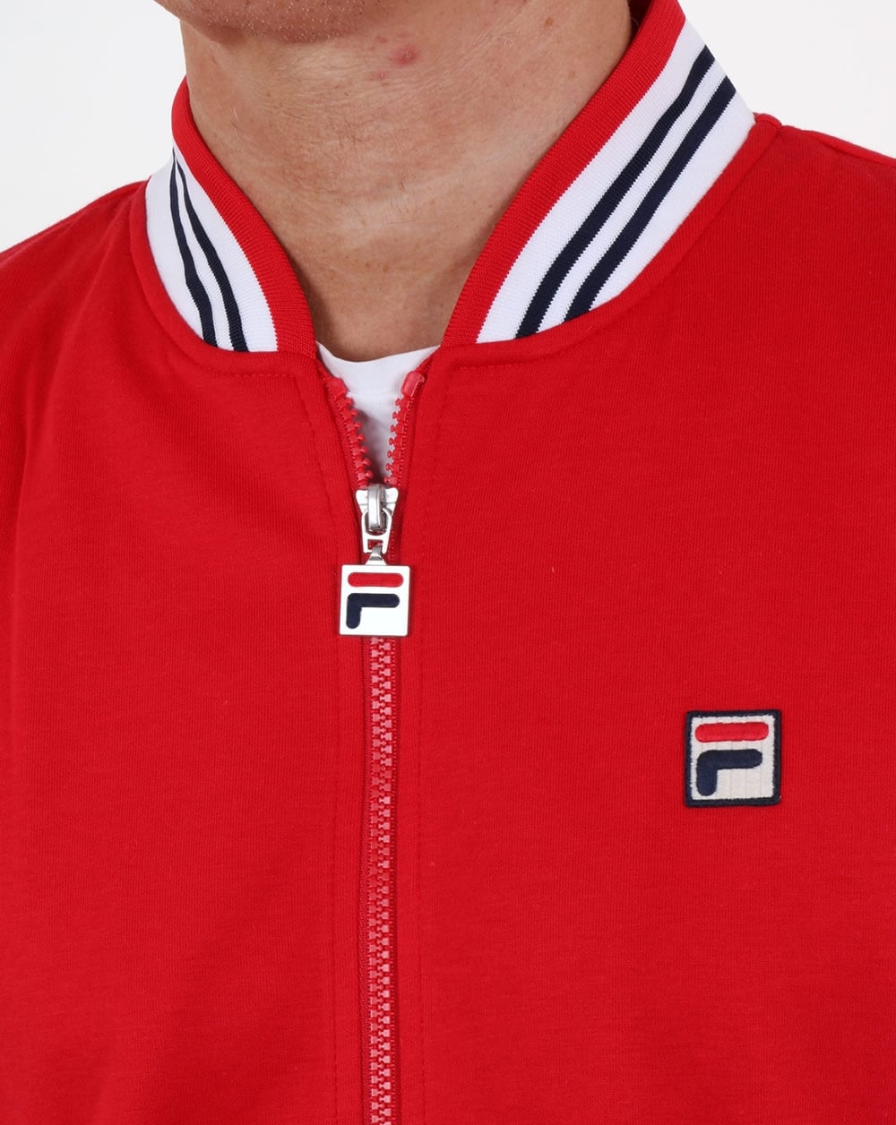 Fila Vintage Settanta Track Top Red - White