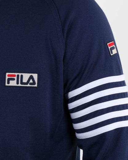 Fila Vintage 5 Stripe Track Top Navy