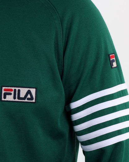 Fila Vintage 5 Stripe Track Top Evergreen