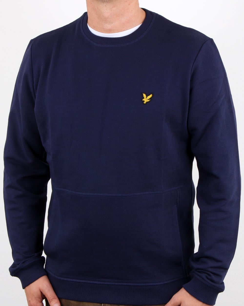 Lyle And Scott Front Pocket Sweatshirt Navy
