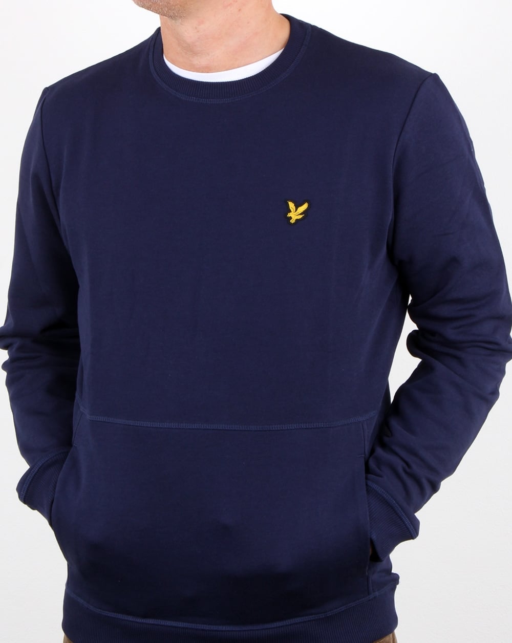 Lyle And Scott Front Pocket Sweatshirt Navy