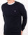 Gant Pique Crew Neck Jumper Evening Blue