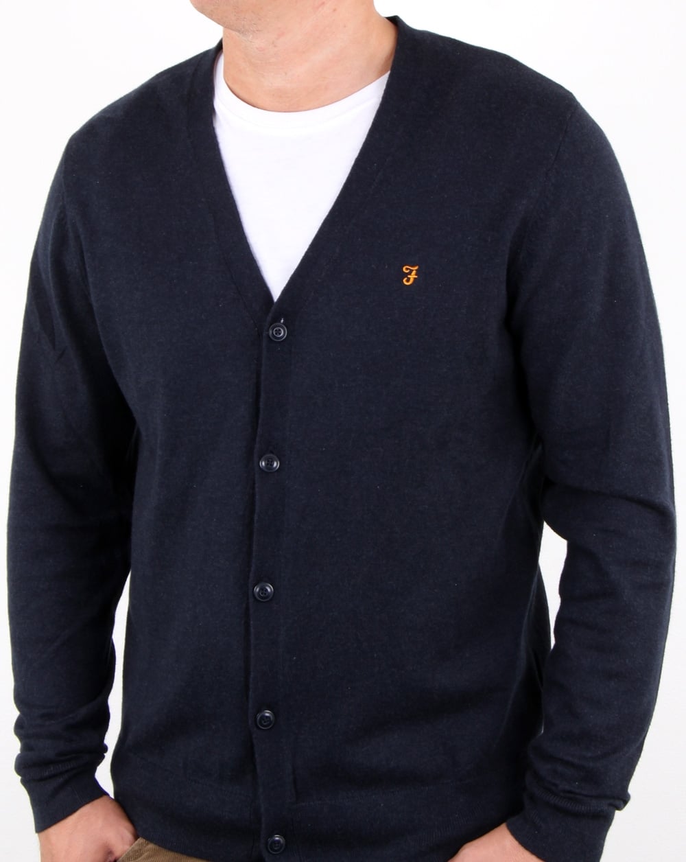 Farah Jessie Cardigan True Navy Marl