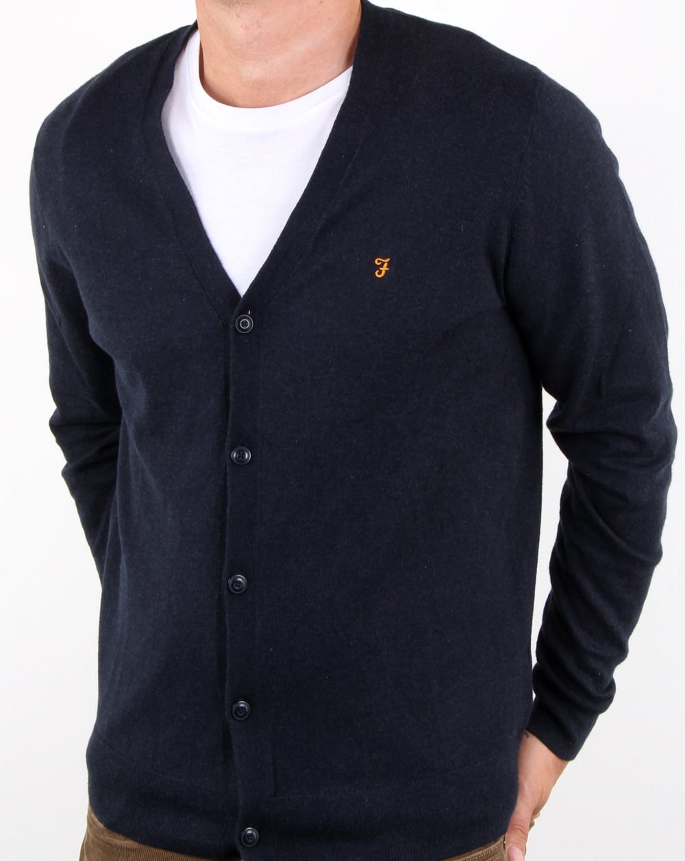 Farah Jessie Cardigan True Navy Marl