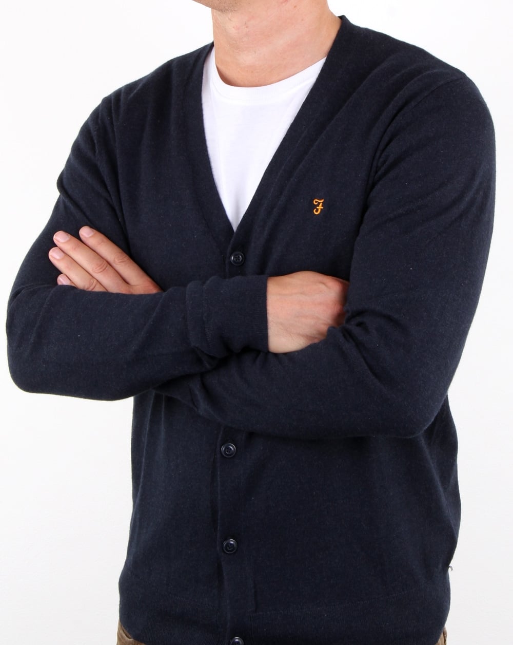 Farah Jessie Cardigan True Navy Marl