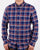 Gant Brushed Oxford Check Shirt Persian Blue