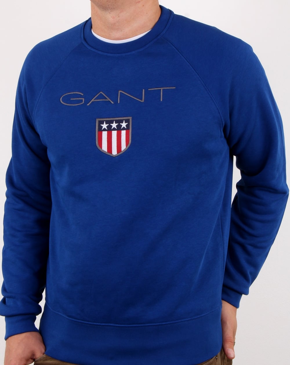 Gant Shield Crew Sweat Yale Blue