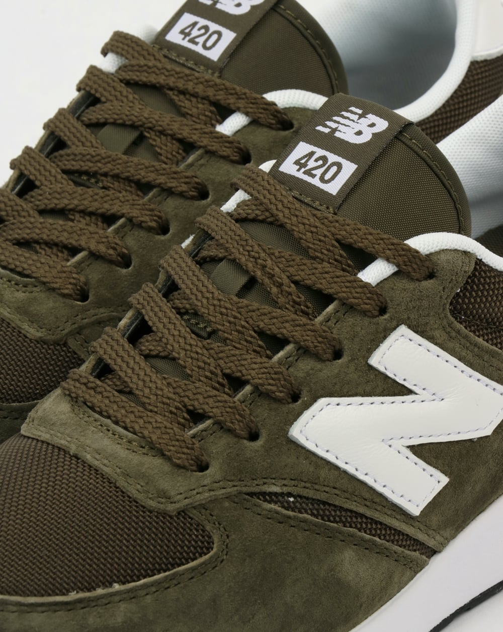 New Balance 420 Re-Engineered Trainers Olive Green