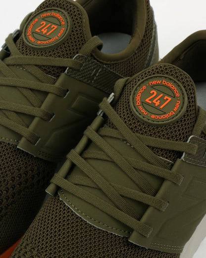 New Balance 247 Sport Trainers Olive/orange