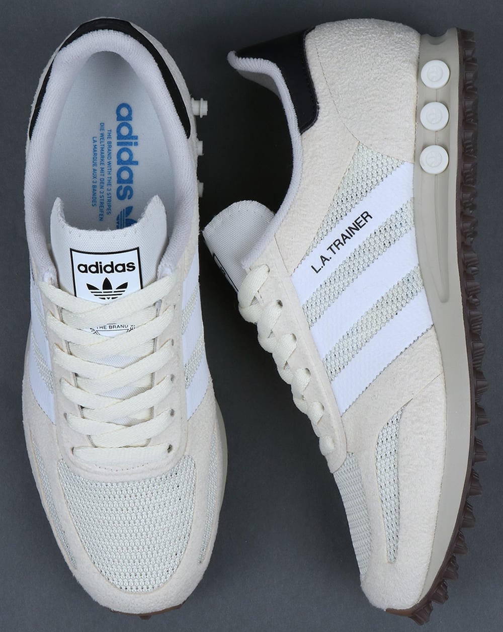 Adidas La Trainer OG Trainers Off White/White/Gum