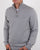 Gant Detail Texture Quarter Zip Grey Marl