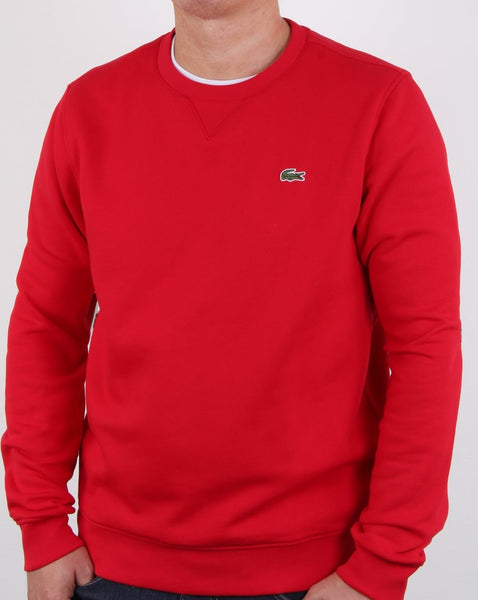Lacoste Crew Neck Sweatshirt Red