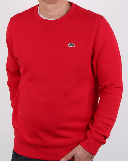 Lacoste Crew Neck Sweatshirt Red