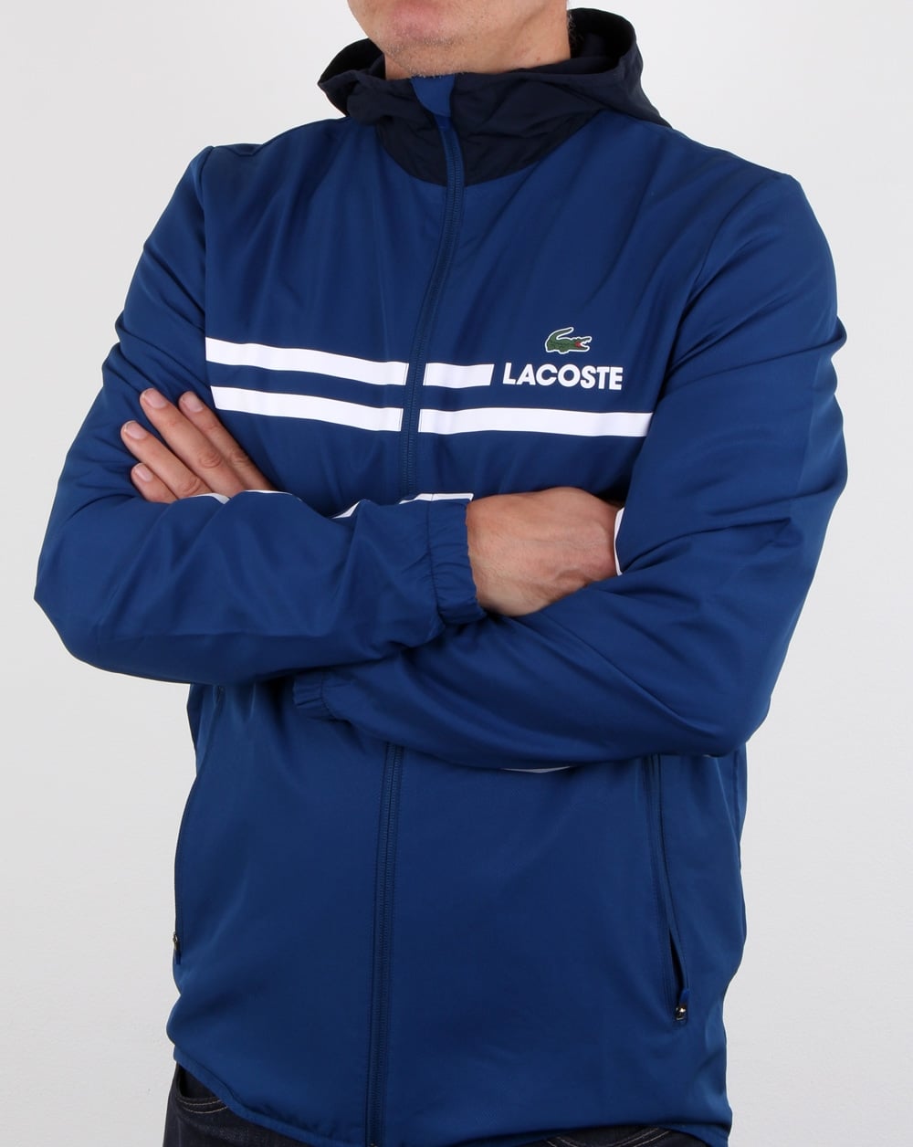 Lacoste Hooded Jacket Marino/navy Blue/white