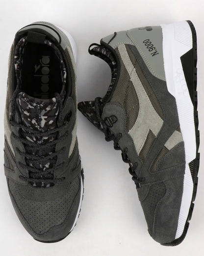 Diadora N9000 Camo Socks Trainers Grey