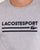 Lacoste Sport Logo T Shirt Silver Chine/navy