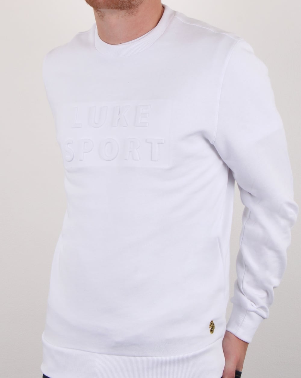 Luke Lewis Sport 3d Crew Neck White