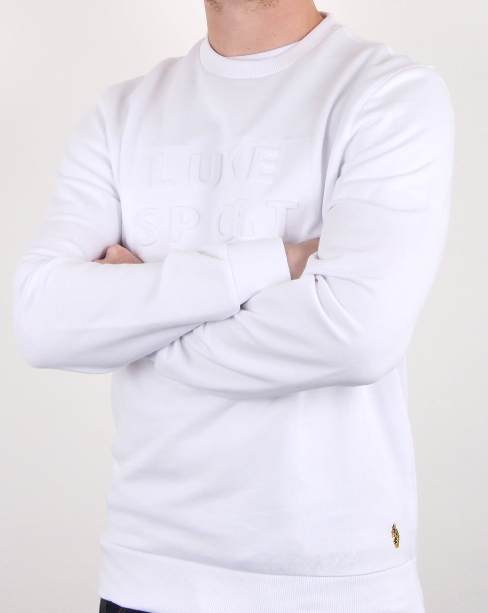 Luke Lewis Sport 3d Crew Neck White