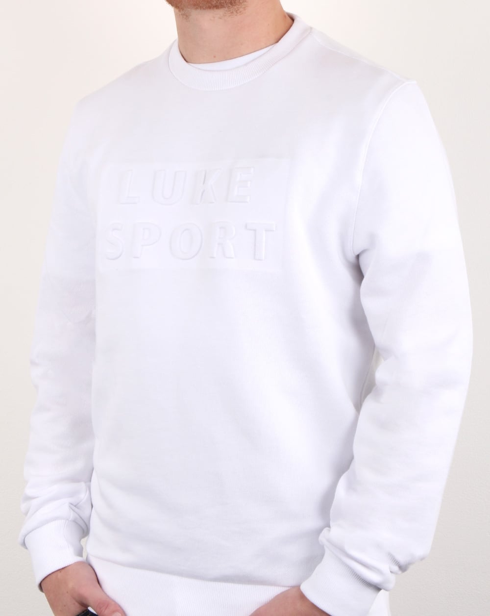 Luke Lewis Sport 3d Crew Neck White