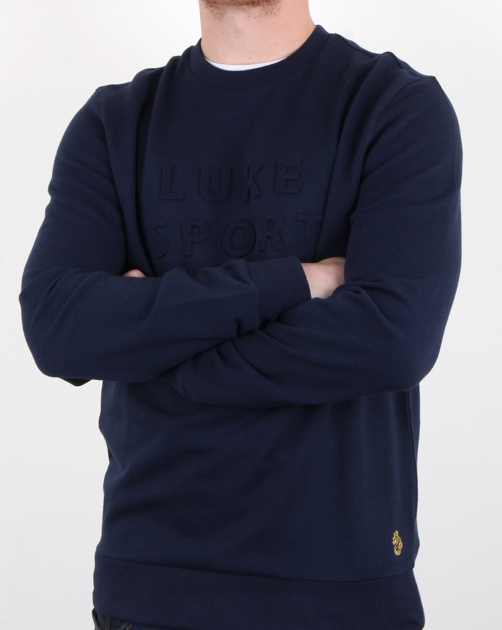 Luke Lewis Sport 3d Crew Neck Dark Navy