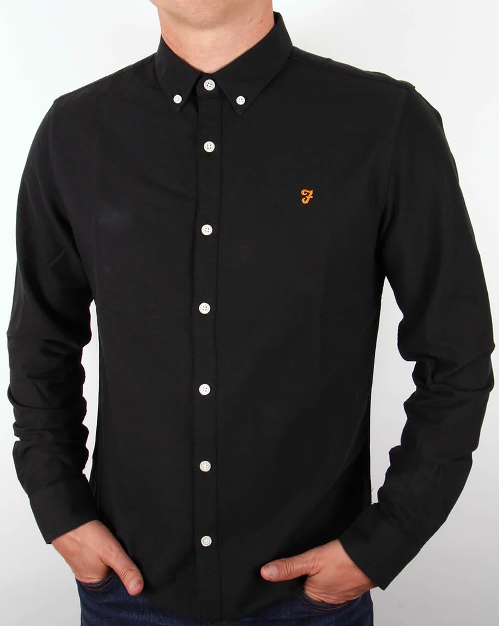 Farah Brewer Shirt Black