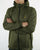 Lyle And Scott Zip Through Hooded Jacket Olive Marl