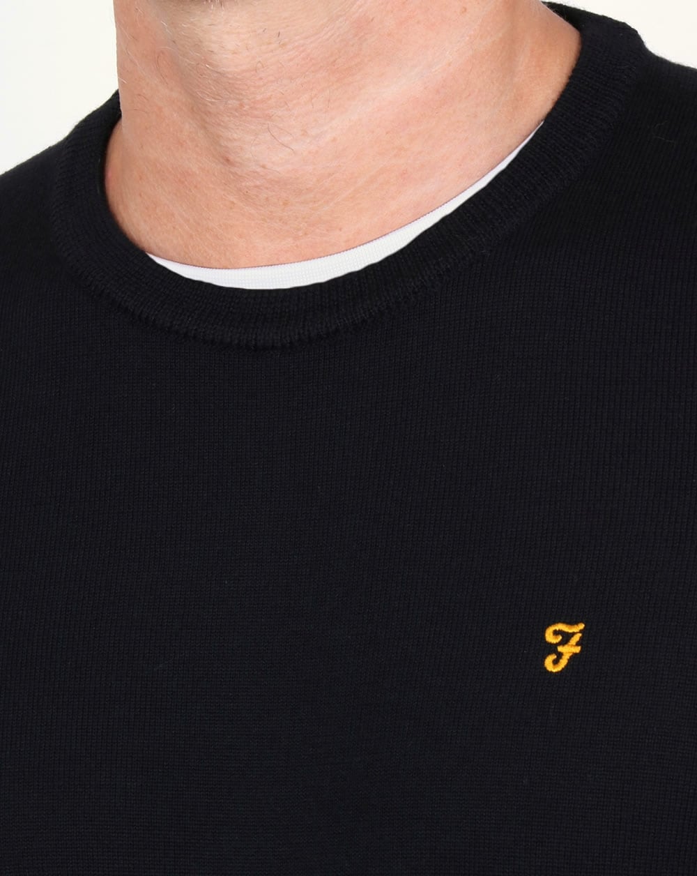 Farah Mullen Merino Jumper Black