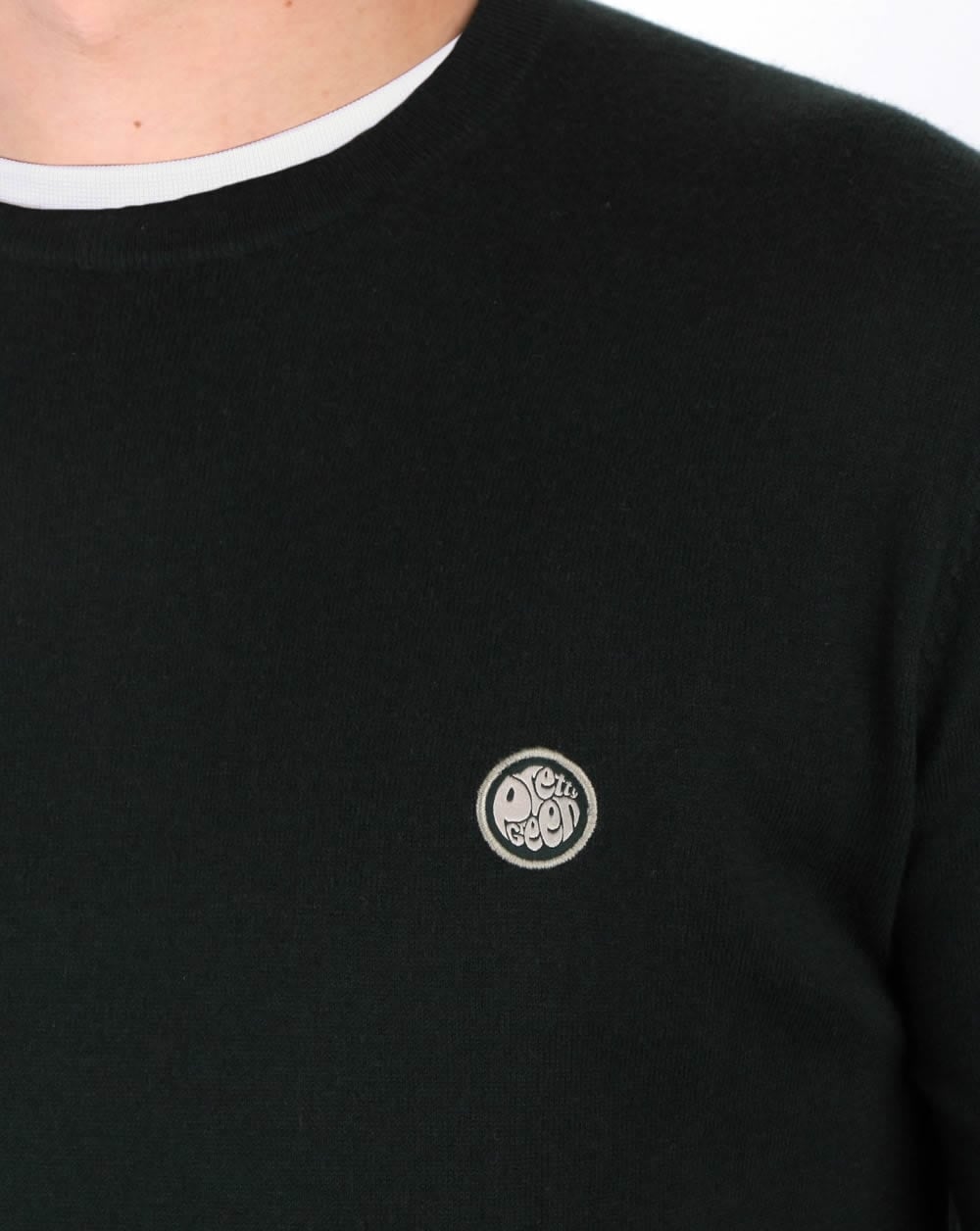 Pretty Green Hinchcliffe Crew Neck Jumper Green