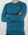 Gant Cotton Wool Crew Jumper Ink Blue Melange