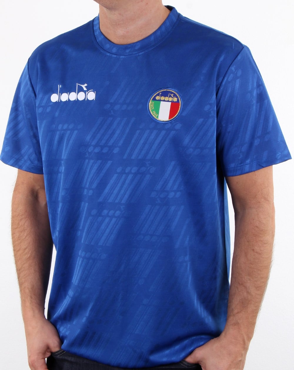 Diadora Rb94  Italia T Shirt Olympia Blue