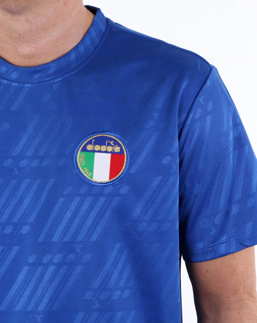 Diadora Rb94  Italia T Shirt Olympia Blue