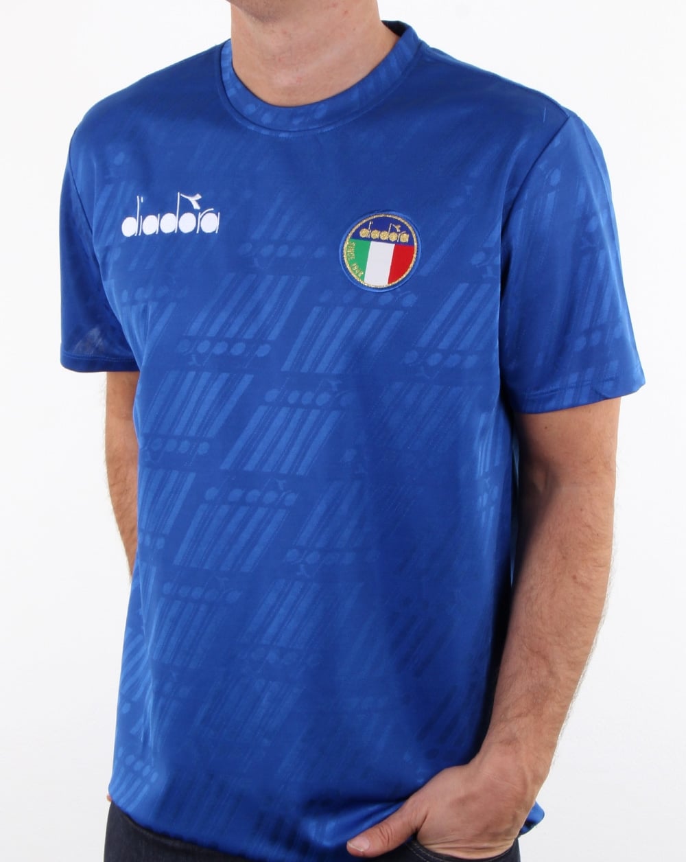 Diadora Rb94  Italia T Shirt Olympia Blue