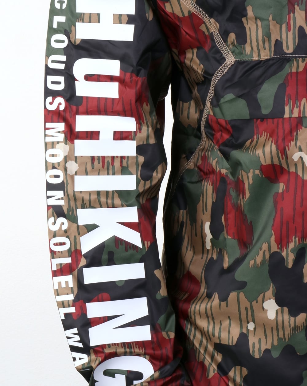 Adidas Originals Pharrell Williams HU Hiking Half Zip Camo Windbreaker