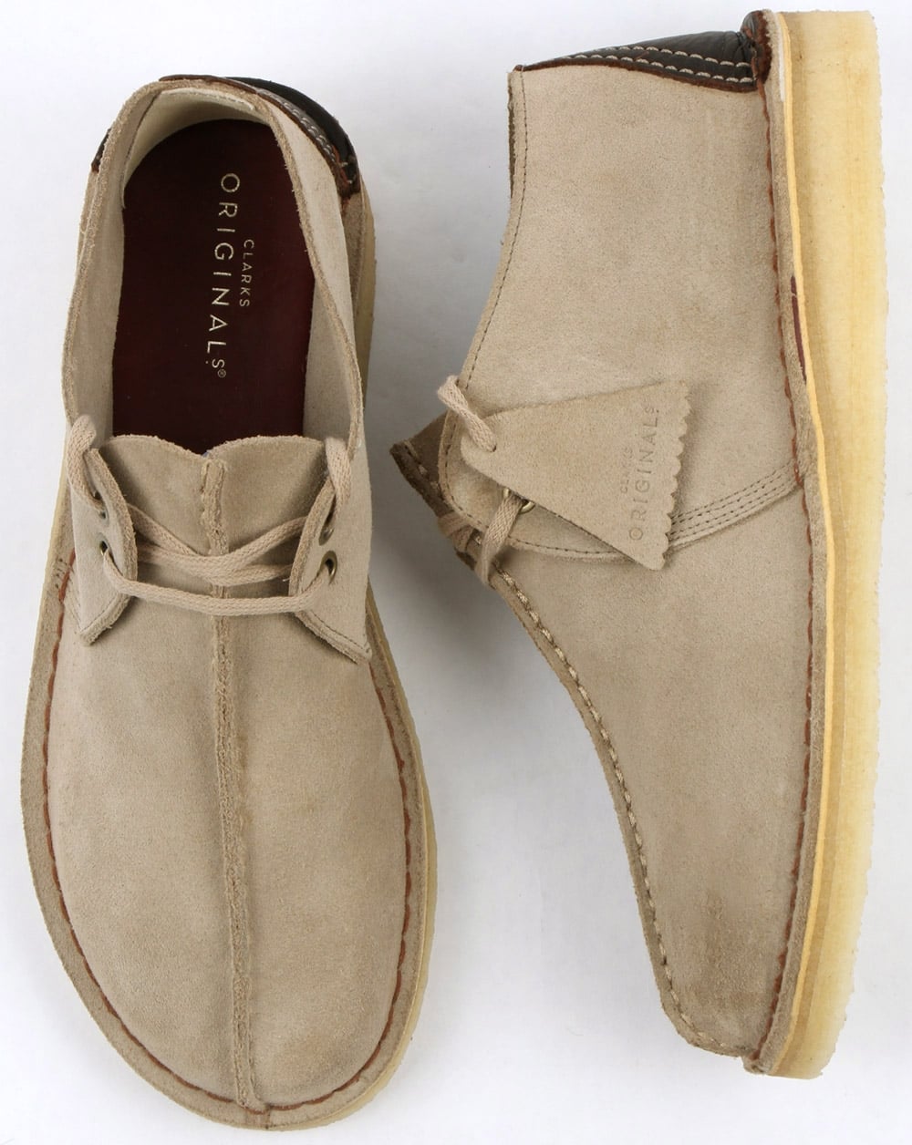 Clarks Originals Desert Trek Suede Shoes Sand