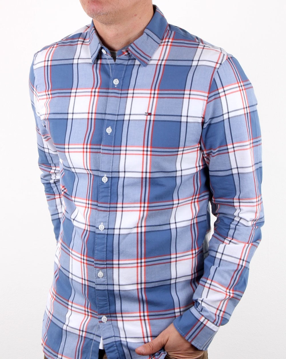 Tommy Hilfiger Check Shirt Orange