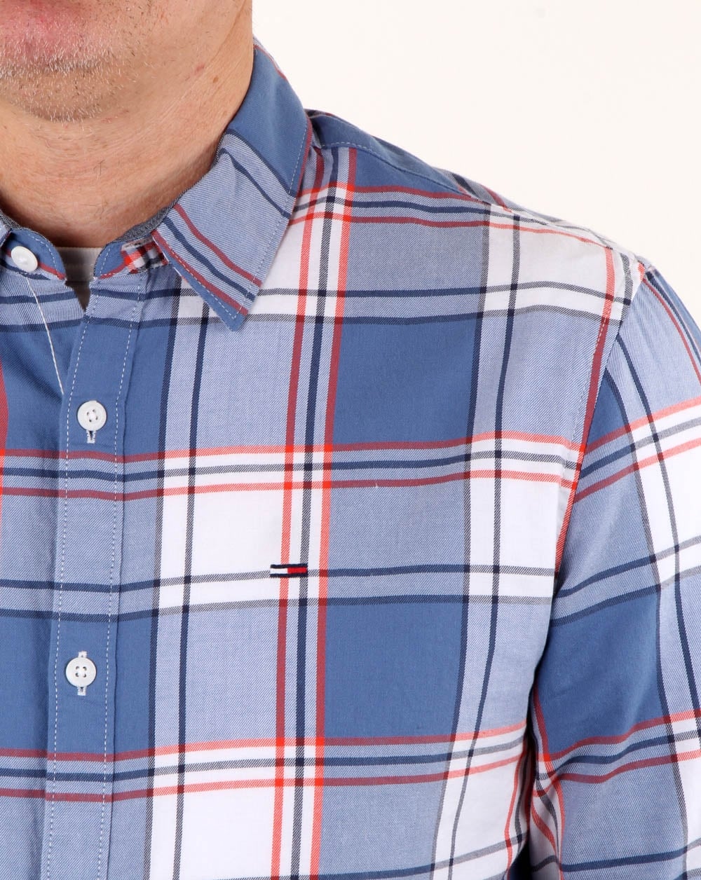 Tommy Hilfiger Check Shirt Orange