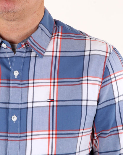 Tommy Hilfiger Check Shirt Orange