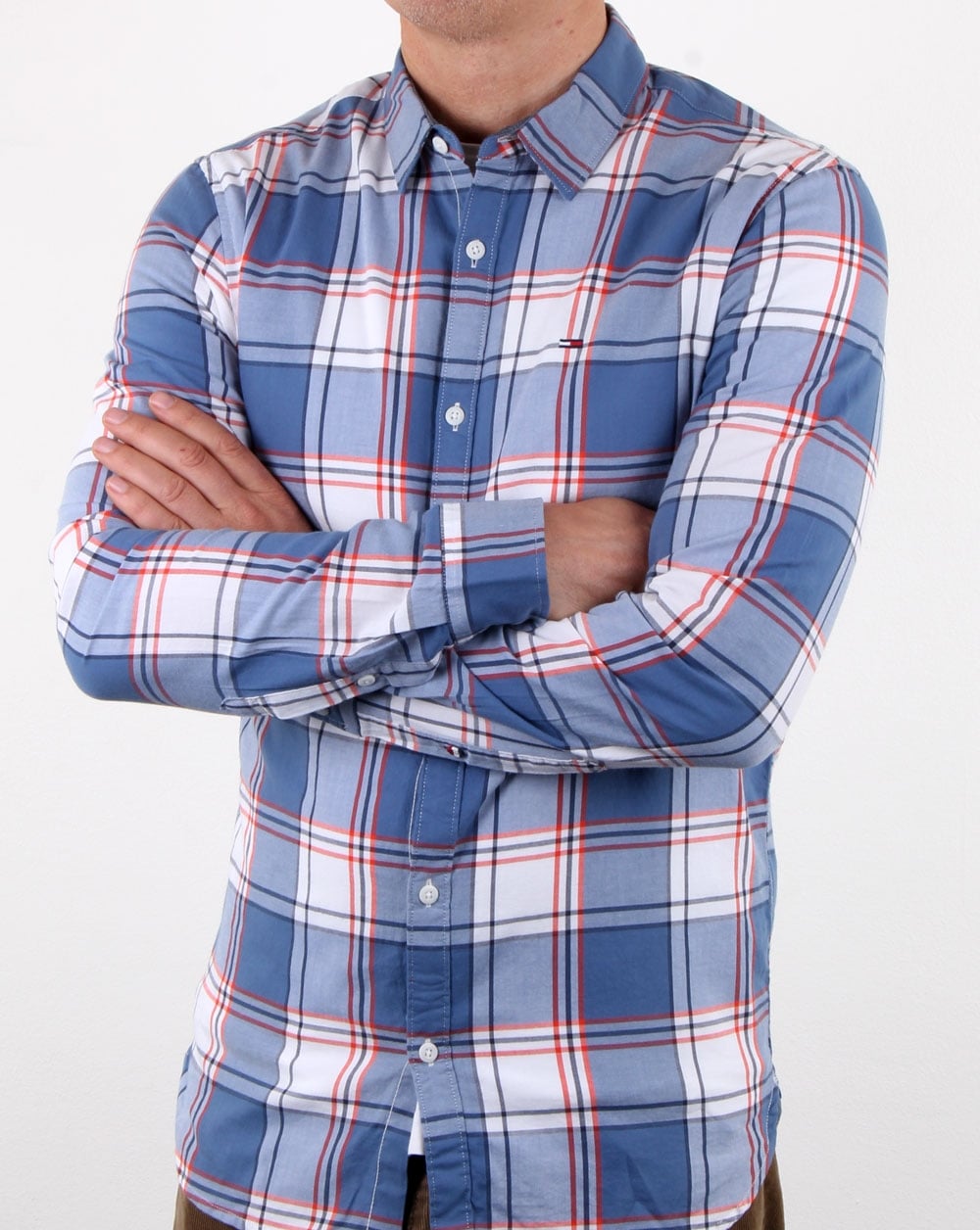 Tommy Hilfiger Check Shirt Orange