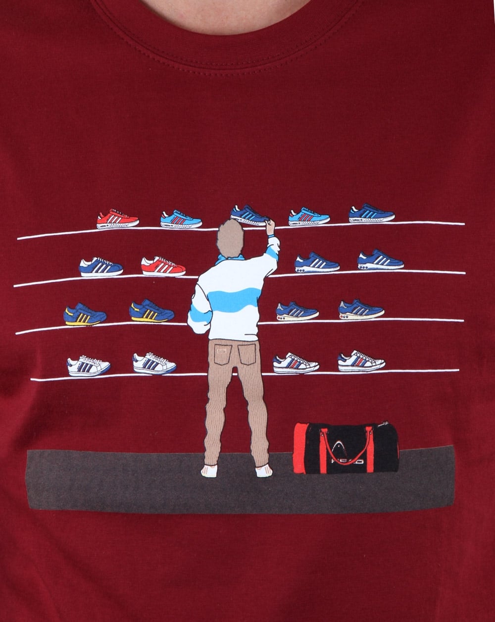 Eighties Tales Of Train Journeys T Shirt Red