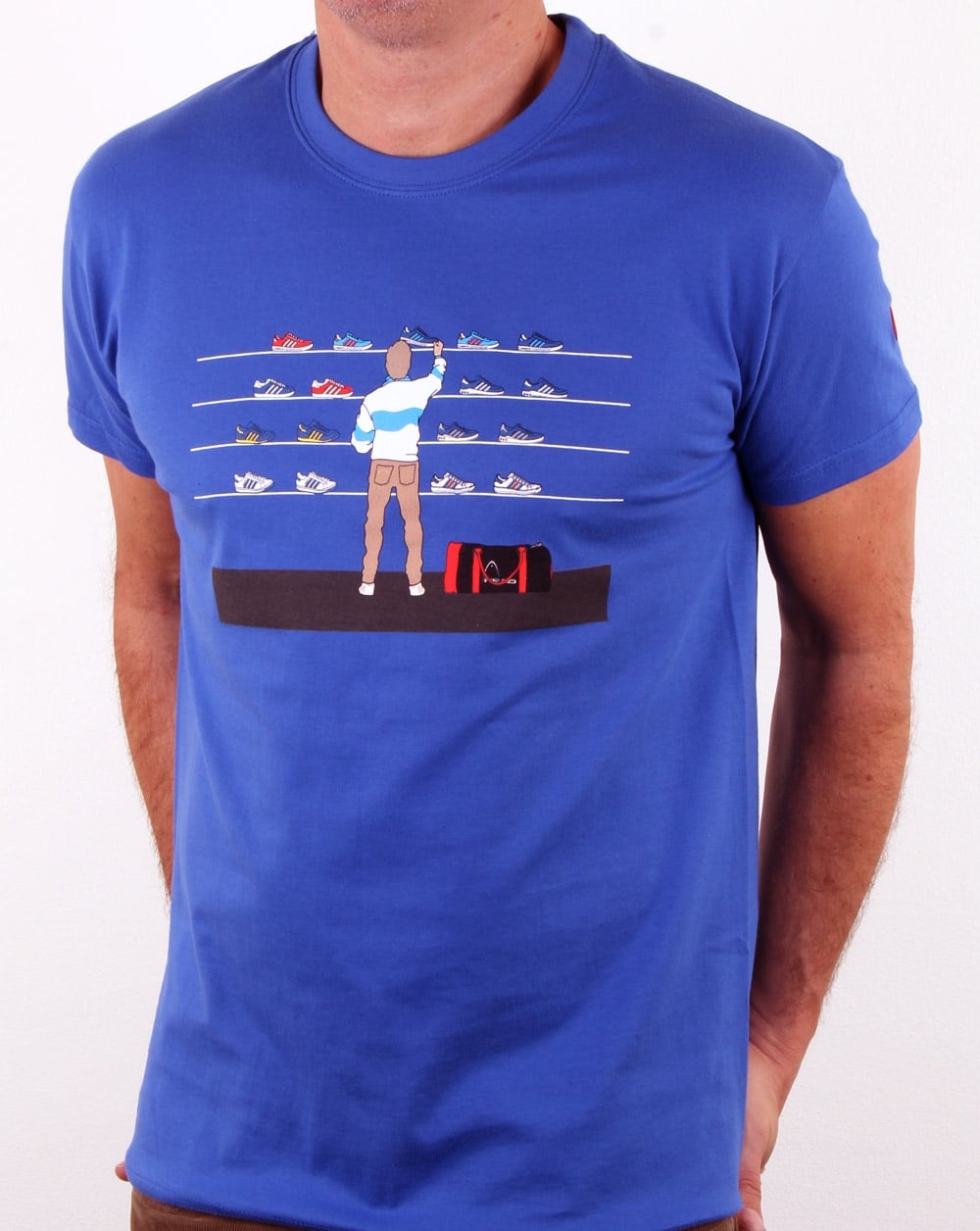 Eighties Tales Of Train Journeys T Shirt Royal Blue
