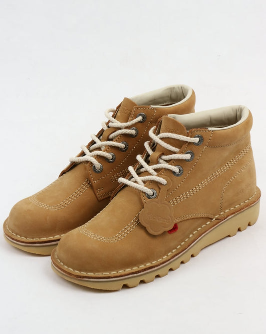 Kickers Kick Hi Boots In Nubuck Tan