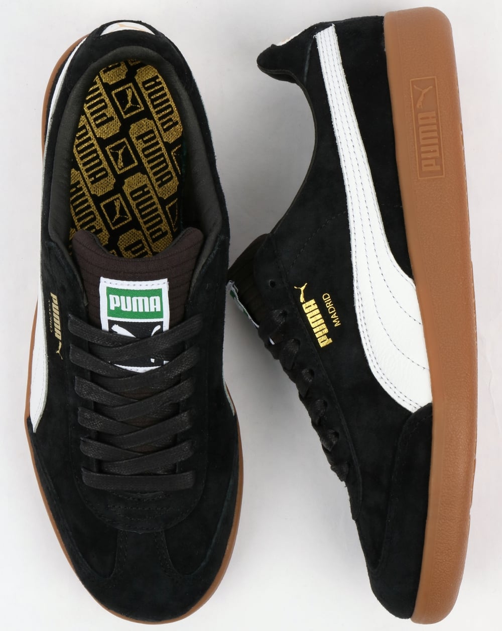 Puma Madrid Lux Trainers Black/White