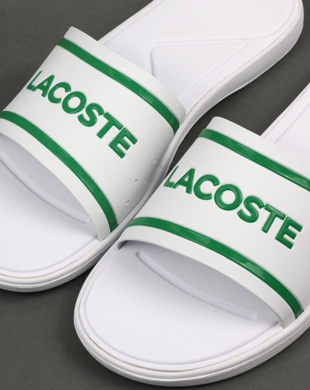 Lacoste Footwear L.30 Sliders White/Green