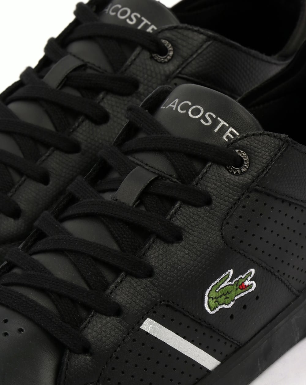 Lacoste Novas Trainers Black/Silver