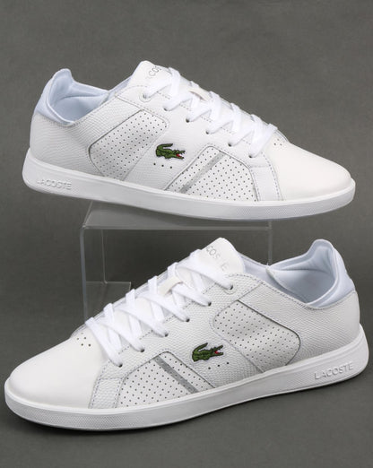 Lacoste Novas Trainers White/Silver