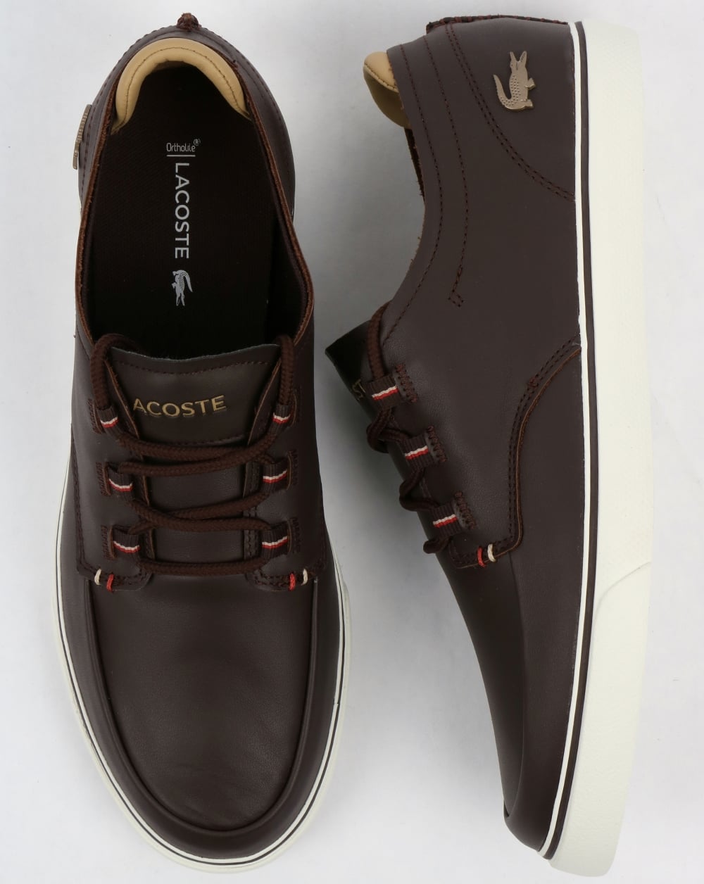 Lacoste Esparre Deck Shoe Brown/Light Tan