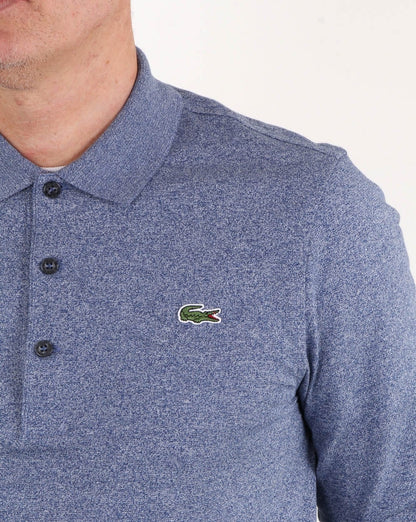Lacoste Long Sleeve Polo Shirt Merino Jaspe