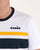 Diadora Bold Stripe T Shirt White/blue