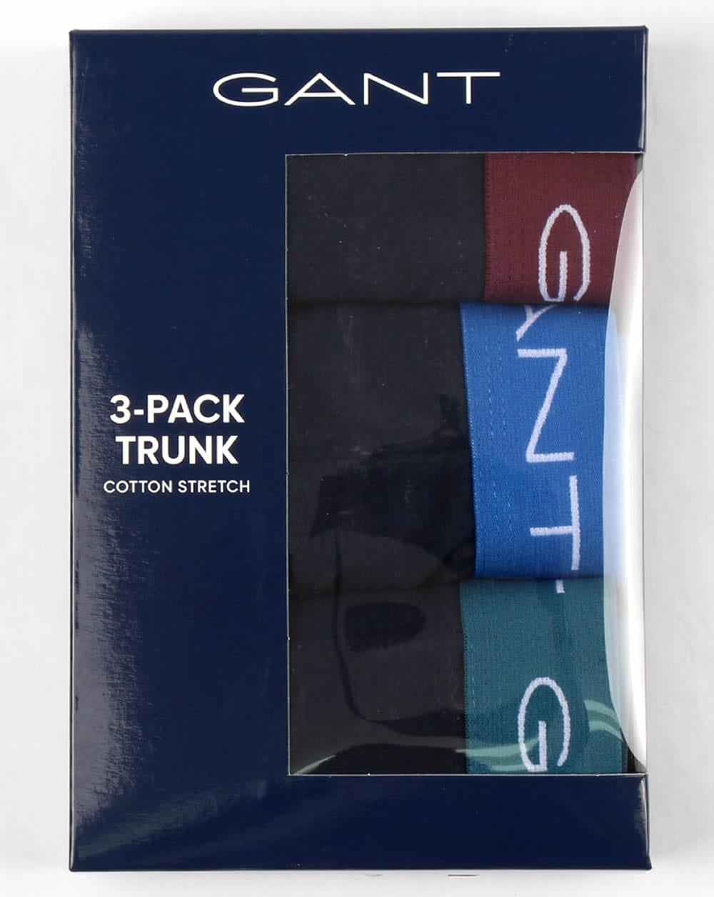 Gant 3 Pack Cotton Boxer Shorts Navy